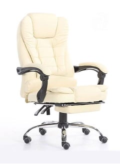 GoldenLike Office Chair,Ergonomic Home Gaming Chair PU Leather Swivel Adjustable Height Swivel Chair with Lumbar Support Footrest  - Image 2