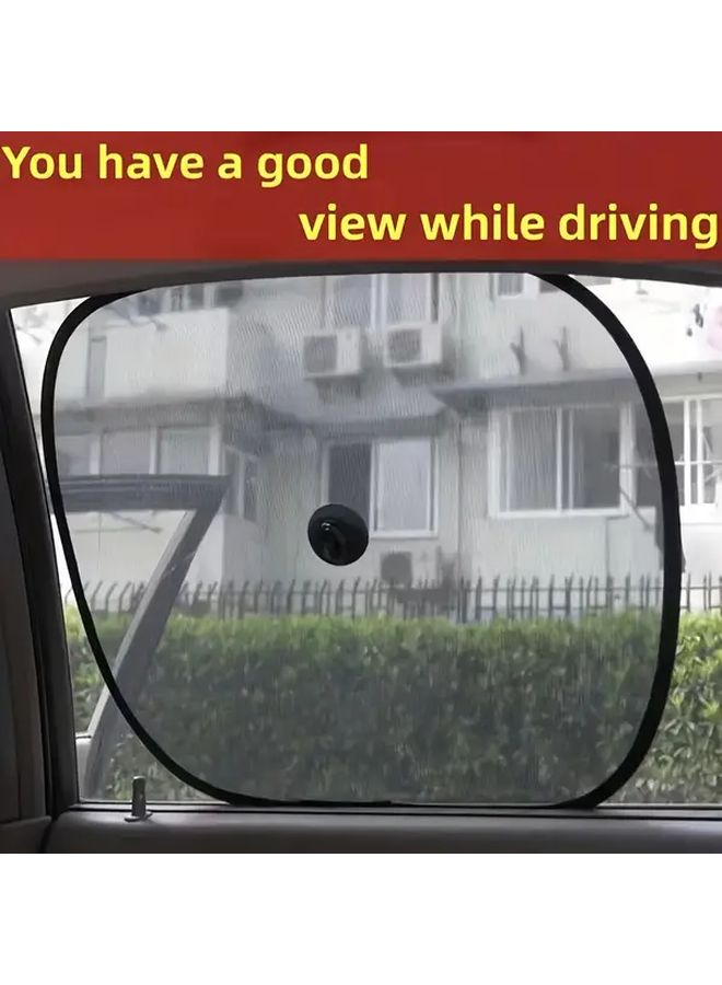 2 Pack Polyamide Car Side Window Sunshades With Suction Cups Sun Heat Blocker - Image 1