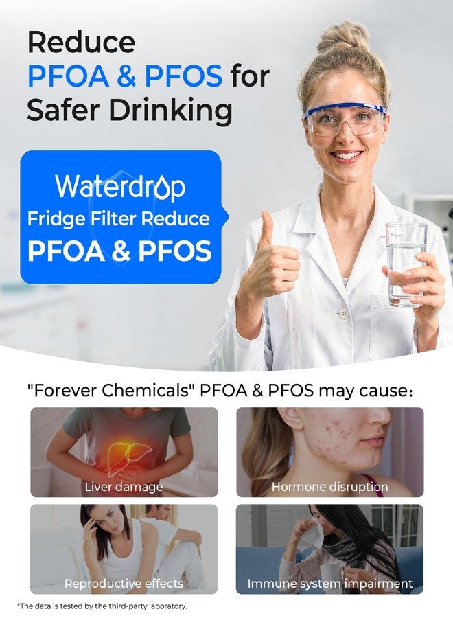 ووتر دروب فلتر مياه بديل من Waterdrop طراز EDR3RXD1 لفلتر Everydrop® رقم 3، 4396841، 4396710، WD-F08، وفلتر مياه ثلاجة Kenmore® رقم 46-9083، 46-9030، عبوة من 3 فلاتر - Image 5
