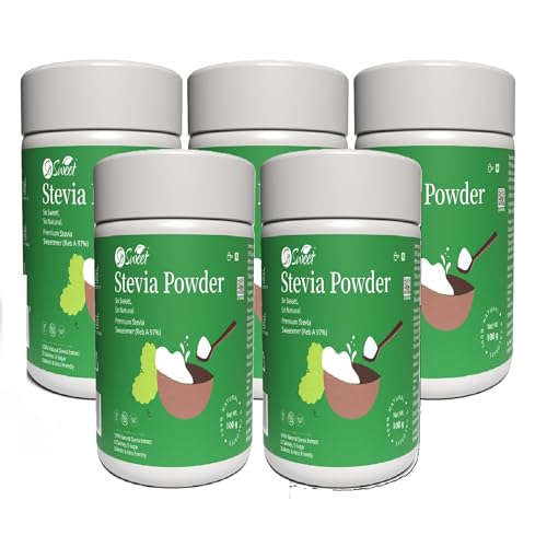 So Sweet Stevia Powder Zero Calorie Natural Sweetener - Sugar Free (Pack of 5) 100gm Each - Image 1