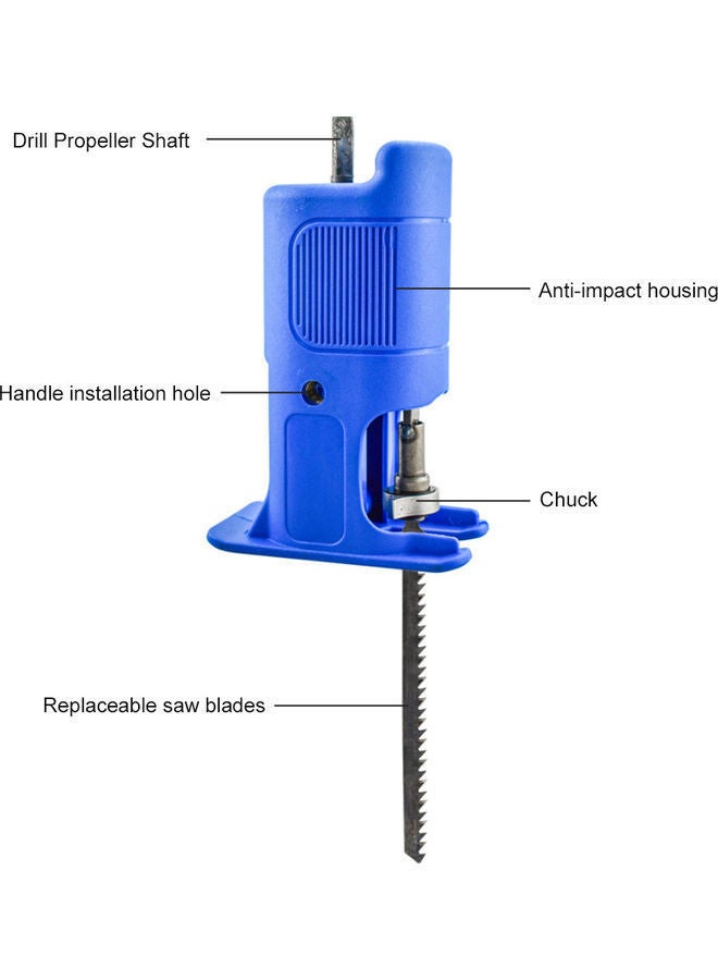 NIBEMINENT Reciprocating Saw Adapter Set Blue/Silver/Black 14.5x9x5cm  - Image 4