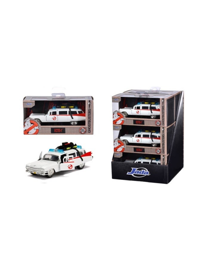 GHOSTBUSTERS سيارة جادا هوليوود رايدز غوسبسترز إكتو-1 المصنوعة من المعدن (1:32) - Image 2