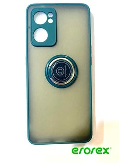 erorex Protective Case Cover For Reno 7 5g With Magnetic Ring Holder Dark Green 