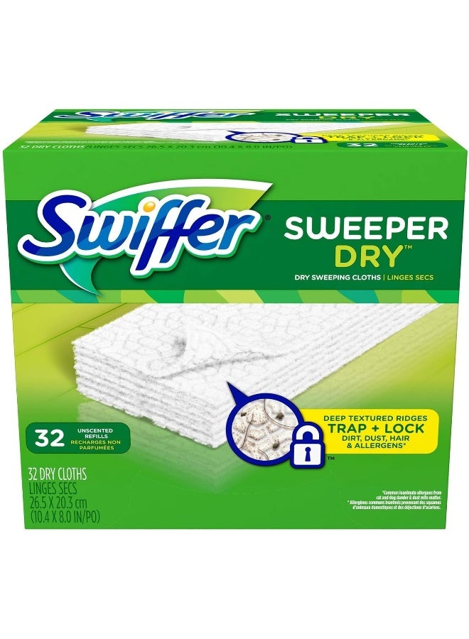 Swiffer Swiffer Sweeper Dry Sweeping Cloths, Refills, Unscented, 32 ct.  - Image 1