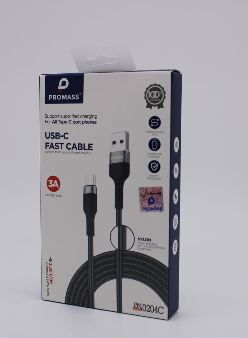 PROMASS TurboCharge USB C Cable for Fast Data Transfer and Rapid Device Charging with Enhanced Durability and Universal Compatibility - Image 2