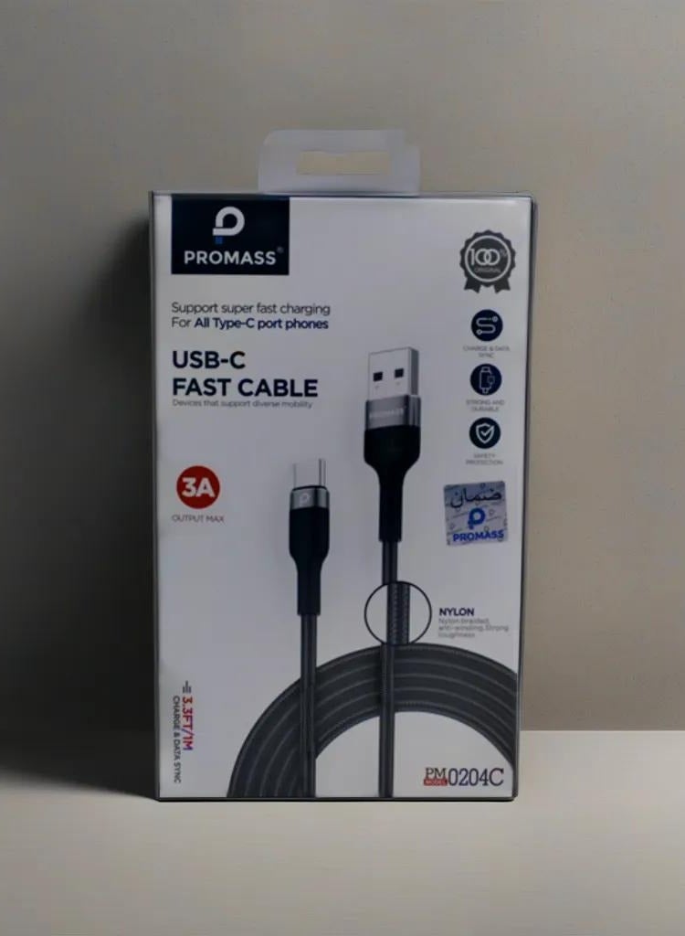 PROMASS TurboCharge USB C Cable for Fast Data Transfer and Rapid Device Charging with Enhanced Durability and Universal Compatibility - Image 1