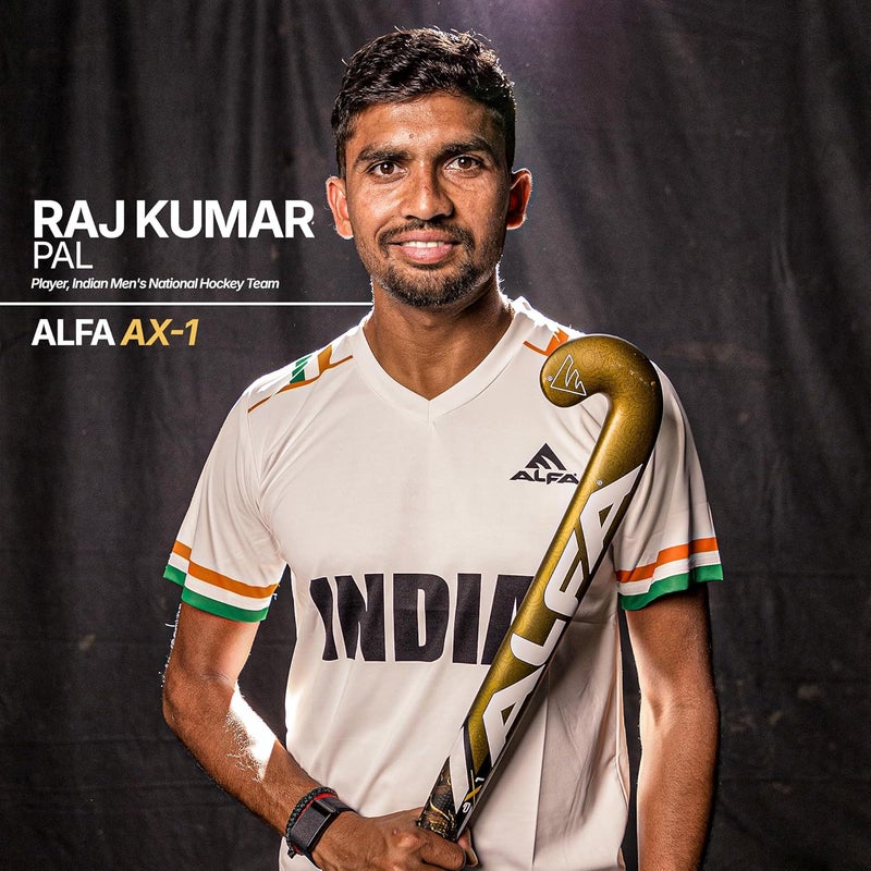 ALFA AX1 Composite Hockey Stick with Stick Bag (37 INCHES, Black/Gold Spark) - Image 3