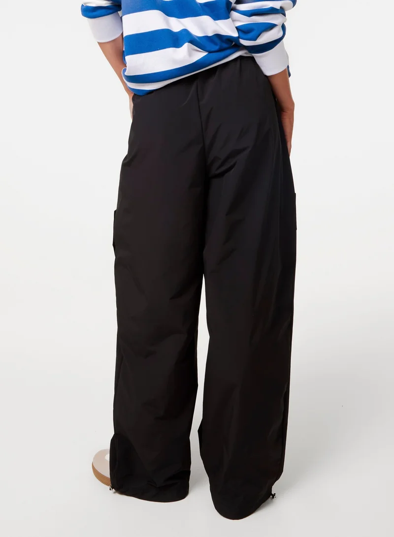 Pink Vanilla Pocket Detail Wide Leg Cargo Trousers