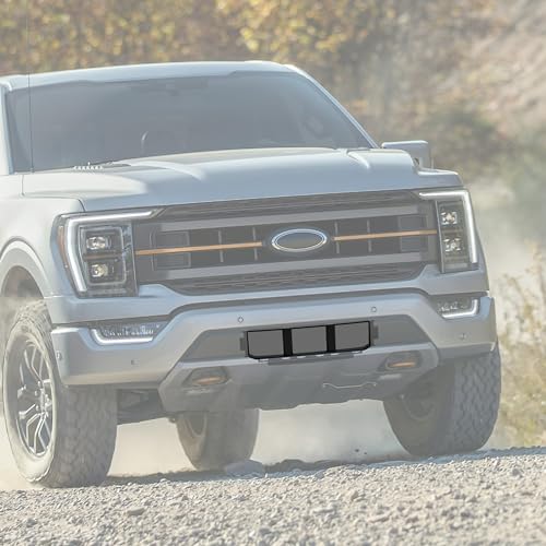 KEWISAUTO Front Bumper Grille for 2021-2023 Ford F-150, Black Front Lower Center Bumper Cover Spacer Panel Lower Bumper Grille for Ford F150 2021 2022 2023 Accessories - Image 2