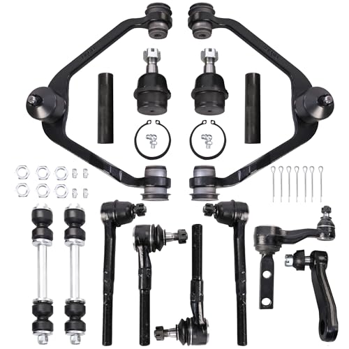 KUIPERAUTO 14PCS Front Suspension Kit Upper Control Arm Compatible For 1997-2002 Ford F150 Expedition Compatible for 1998-2002 Lincoln Navigator 2WD with Bolt Sway Bar,Ball Joint, Inner Outer Tie Rods - Image 1