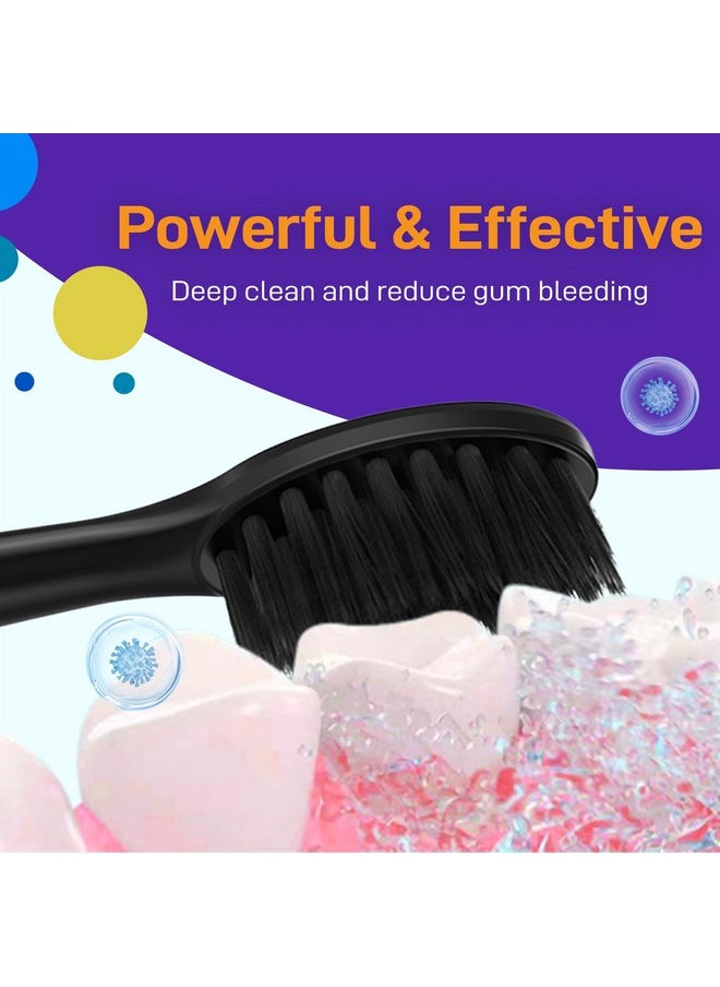 Mcuy - Toothbrush Replacement Heads For Burst Sonic Electric Toothbrush Soft Bristles Brush Heads For Deep Cleaning And Teeth Whitening Black - Image 1