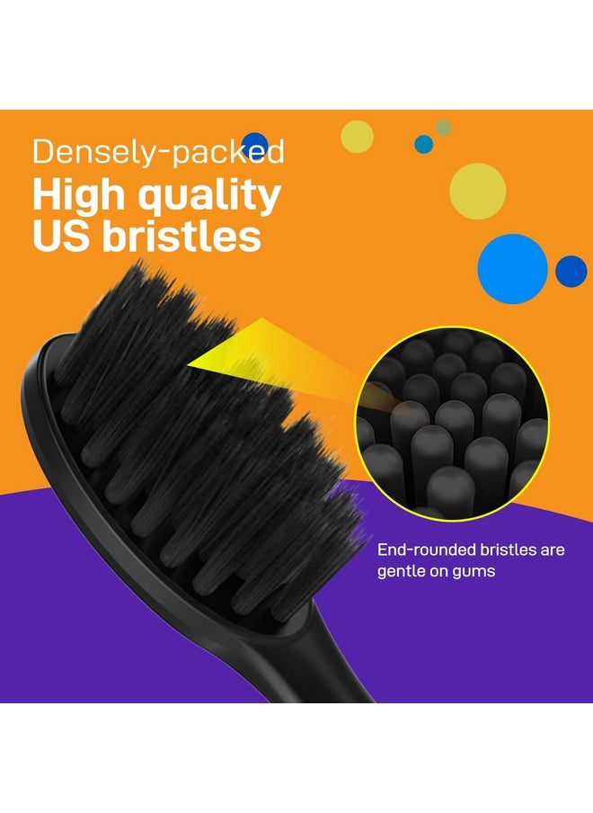 Mcuy - Toothbrush Replacement Heads For Burst Sonic Electric Toothbrush Soft Bristles Brush Heads For Deep Cleaning And Teeth Whitening Black - Image 1