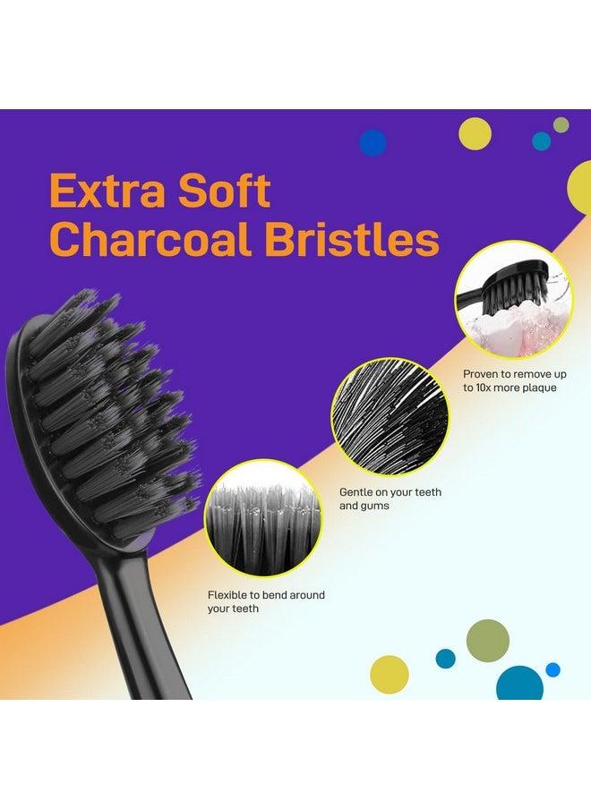 Mcuy - Toothbrush Replacement Heads For Burst Sonic Electric Toothbrush Soft Bristles Brush Heads For Deep Cleaning And Teeth Whitening Black - Image 1