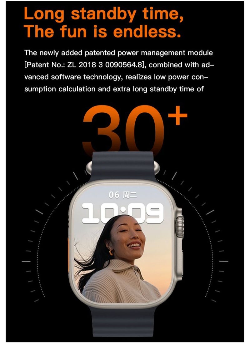 AROAQ - T900 Ultra Max 2.1 Inch Smart Watch and Headphones 2 in 1 Wireless Smart Watch with Headphones - Image 1
