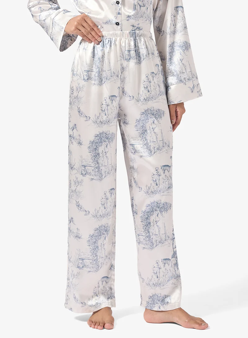 جينجر طقم بيجامة وقميص بأزرار للمنتجع