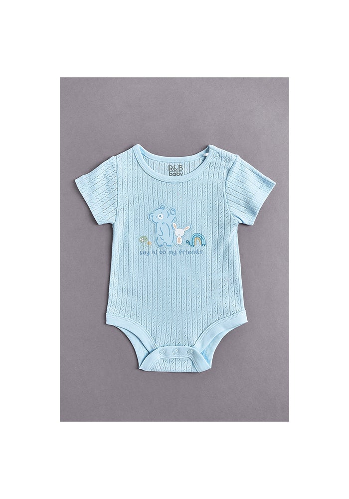 R&B 3 Pack Printed Bodysuits with Short Sleeves - Image 2