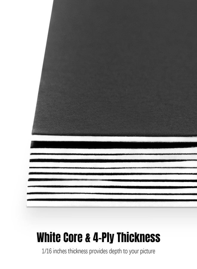 AUEAR, 15 Pack 8x10 Uncut Matte Boards Black Photo Mat Board Great for Picture Framing, Print, Artwork - Image 4