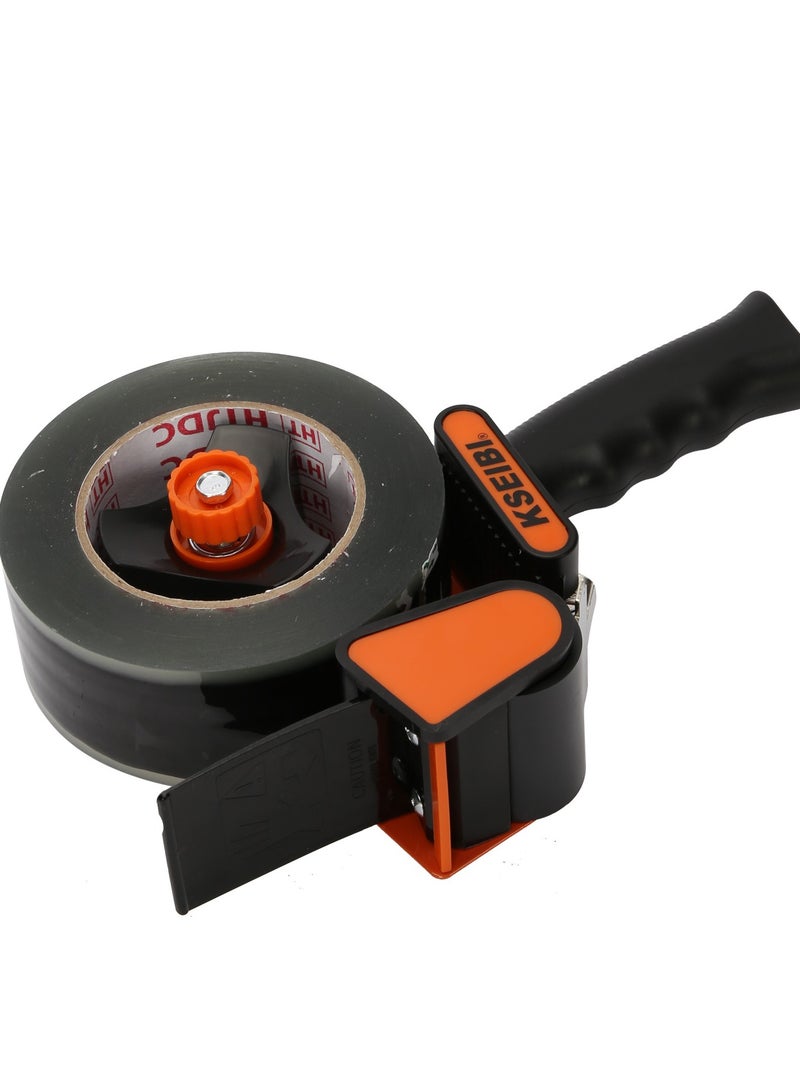 KSEIBI Packaging Tape Dispenser Hand-Held, Industrial Packing Tape Dispenser, One-Handed, Safe & Convenient, for Cutting Rolls of Adhesive Tape for Packaging, Wrapping Presents and Sealing Works, Crafts. - Image 3