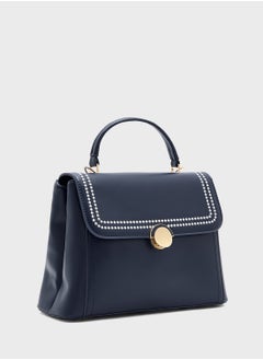ELLA Embroidered Panel Satchel Bag  - Image 3