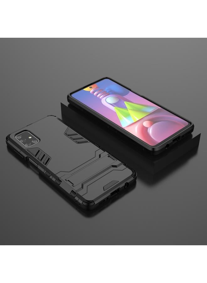 اس-توب جراب لهاتف Samsung Galaxy M51 من PC + جراب واقٍ مقاوم للصدمات من مادة TPU مع حامل - Image 2