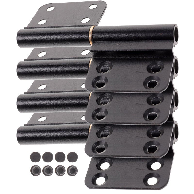 Kichvoe 4pcs Black Metal Bathroom Door Hinges 35mm Heavy Duty Interior Hardware Replacement - Image 2