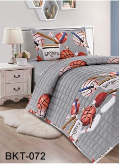 Moon 3 Piece Summer Childrens Quilt Set Microfiber 210x160 cm  - Image 2