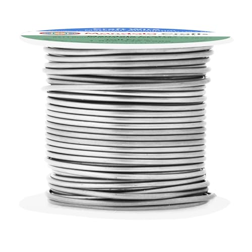 Mandala Crafts 16 Gauge Anodized Aluminum Craft Wire for Jewelry Making - 100 FT Colored Flexible Gray Wire - Bendable for Bonsai Armature Crafting Sculpting - Image 1