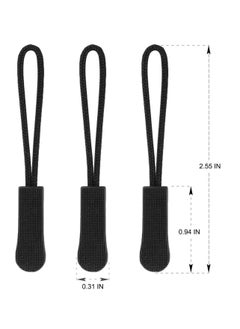 Excefore Zipper Pull Head, Durable Zipper Replacement Zipper Label Extension Holder Suitable For Luggage, Backpacks, Jackets, Wallets, Handbags (20 Pieces In Black)  - Image 5