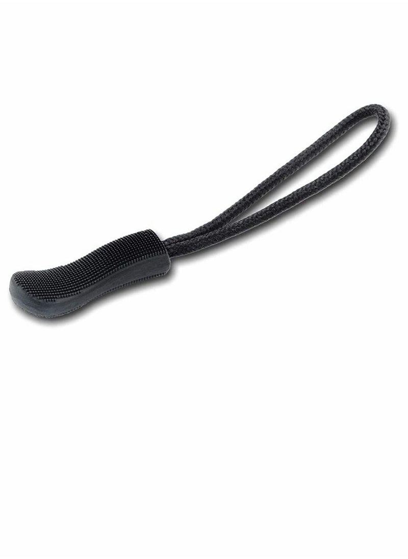 Excefore - Zipper Pull Head, Durable Zipper Replacement Zipper Label Extension Holder Suitable For Luggage, Backpacks, Jackets, Wallets, Handbags (20 Pieces In Black) - Image 1