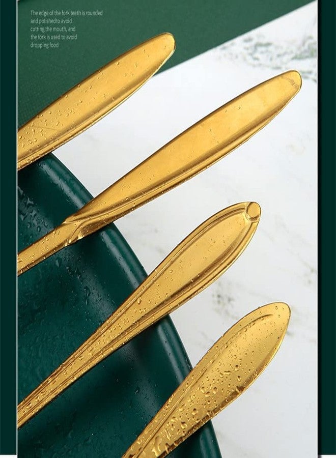 SZLFSX Set of 10 Heart-Shaped Gold Stainless Steel Spoons for Coffee, Desserts, and Tea - Ideal for Sugar, Stirring, Ice Cream, and Cake 5inch - Image 4