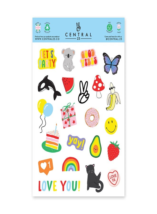 CENTRAL 23 Happy 2nd Birthday Card For Boys Girls Kids - 'BDAY Car Animals Age 2' - Second Birthday Greeting Card For Kids Toddler - Two Year Old - Gifts For Son - Comes With Stickers - Image 4