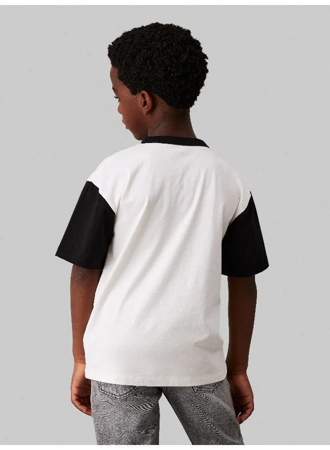 Calvin Klein Jeans Youth Color Block Graphic T-Shirt
