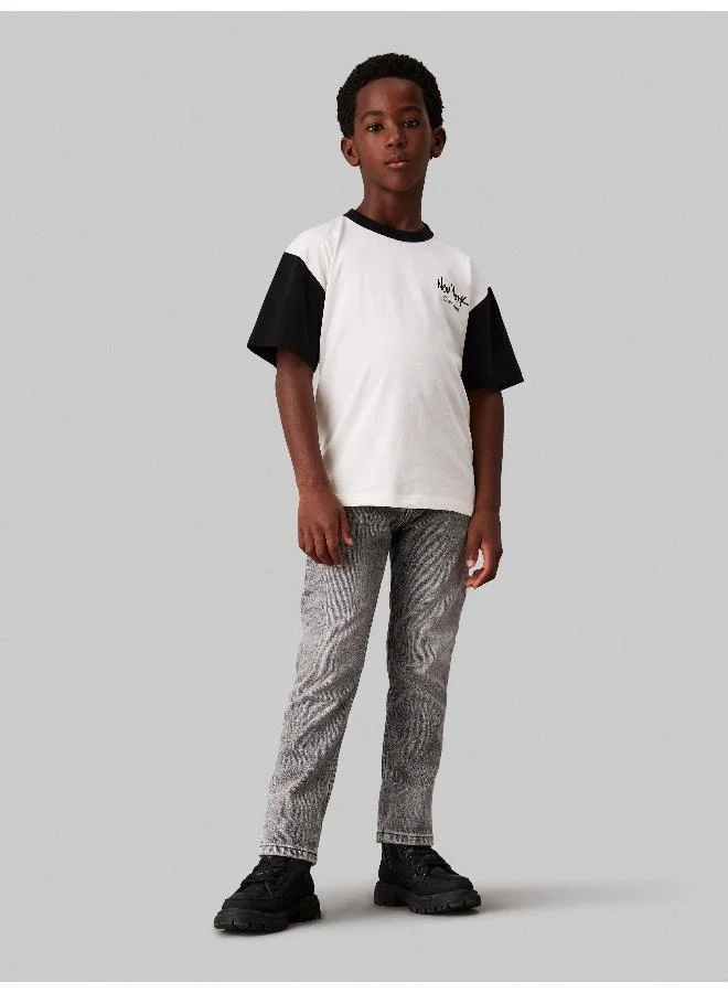 Calvin Klein Jeans Youth Color Block Graphic T-Shirt