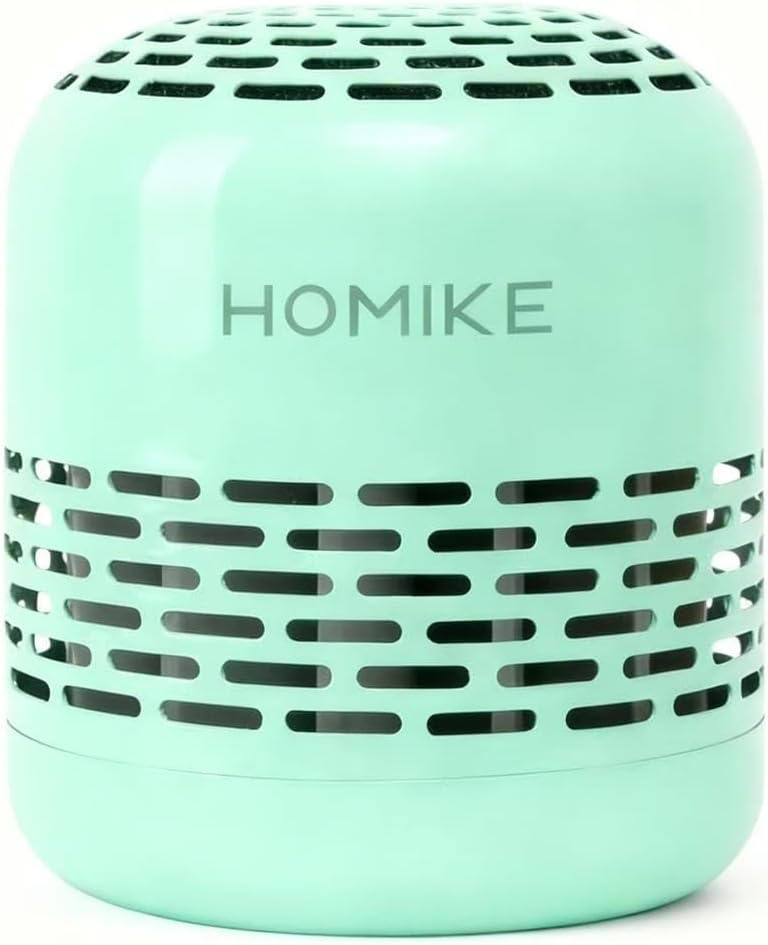 HOMIKE مزيل روائح للثلاجات من ، يقضي على الروائح لمدة تصل إلى 10 سنوات، مناسب للاستخدام في السيارة، خزانة الأحذية، الثلاجة والفريزر، ويتفوق على بيكنج صودا والكربون المنشط (اللون الأخضر). - Image 1