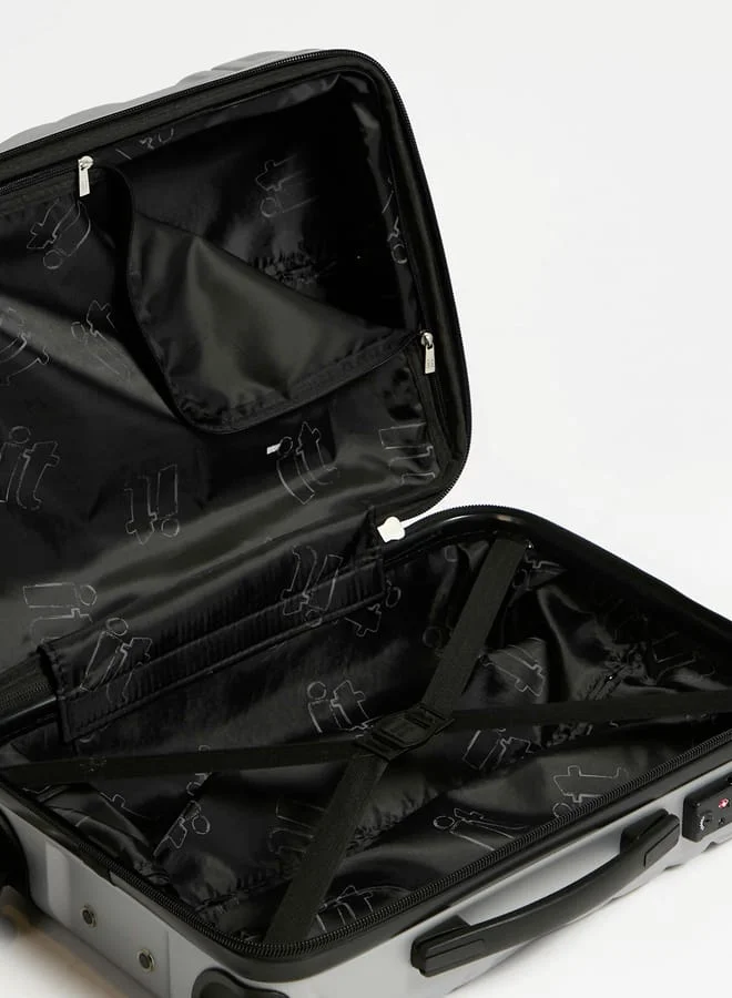 it Textured Hardcase Trolley Bag with Retractable Handle