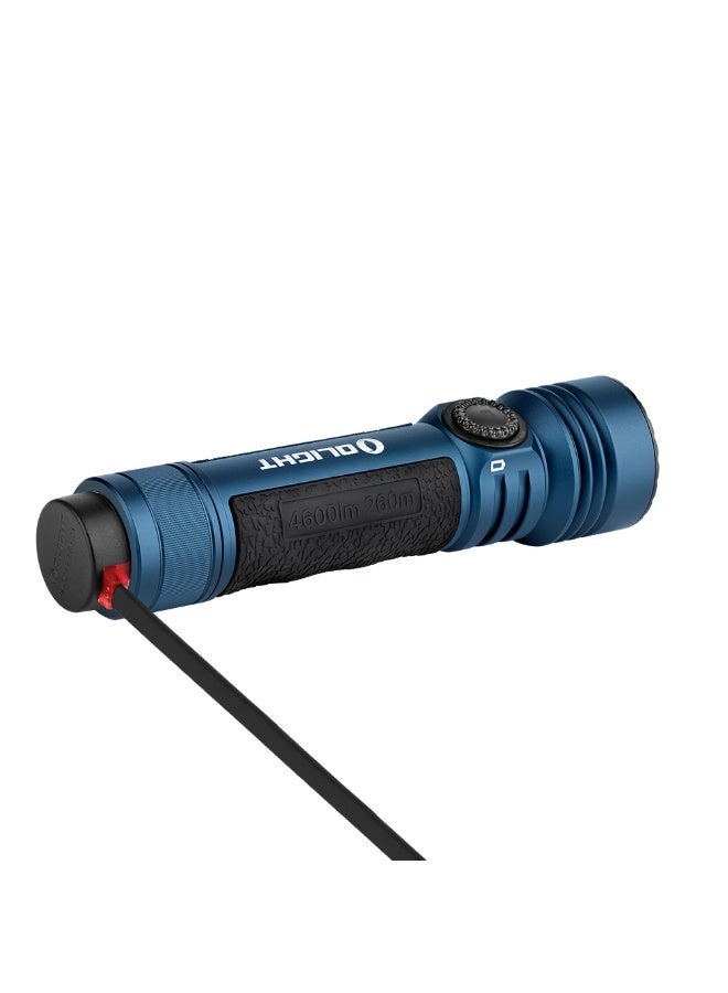 أولايت مصباح يدوي Olight Seeker 4 Pro، مصباح LED عالي الطاقة بقوة 4600 لومن، شعاع 260 متر، قابل لإعادة الشحن عبر USB-C ببطارية 5000mAh للتخييم، التنزه، حالات الطوارئ - Image 3