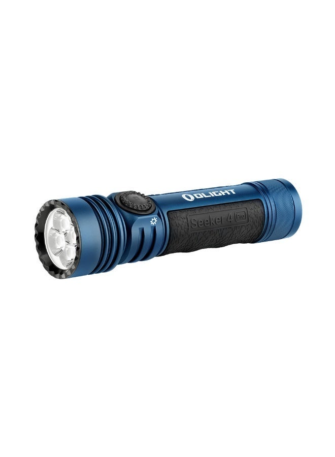 أولايت مصباح يدوي Olight Seeker 4 Pro، مصباح LED عالي الطاقة بقوة 4600 لومن، شعاع 260 متر، قابل لإعادة الشحن عبر USB-C ببطارية 5000mAh للتخييم، التنزه، حالات الطوارئ - Image 1
