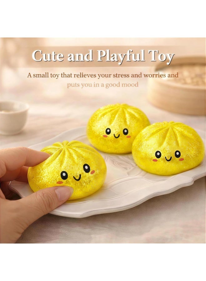 GIOIO Gold Maltose Dumpling Mystery Box, Dumplings Stress Balls for Adults, Stress Relief Dough, Office Gifts, Novelty Party Favors - Image 5