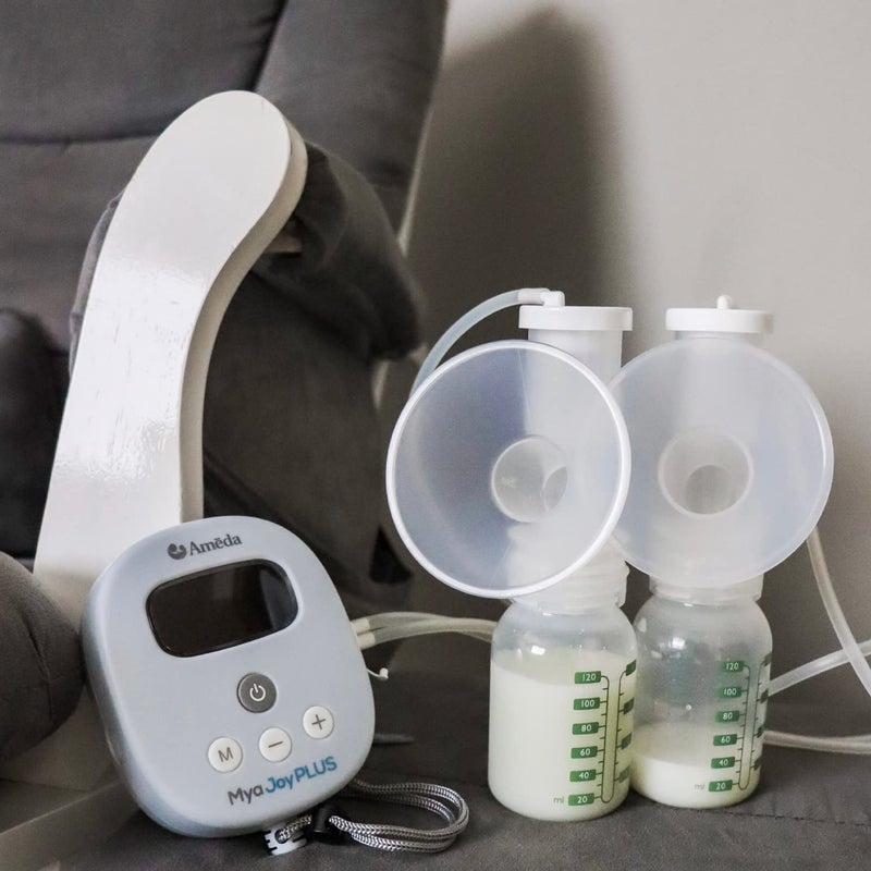 Ameda CustomFit Breast Flanges Medium/Large | Includes (2) 30.5mm Breast Pump Flanges & (2) 28.5mm Flange Inserts | Fits HygieniKit and MYA Joy, MYA Joy Plus & Pearl Breast Pumps | BPA and DEHP Free - Image 5