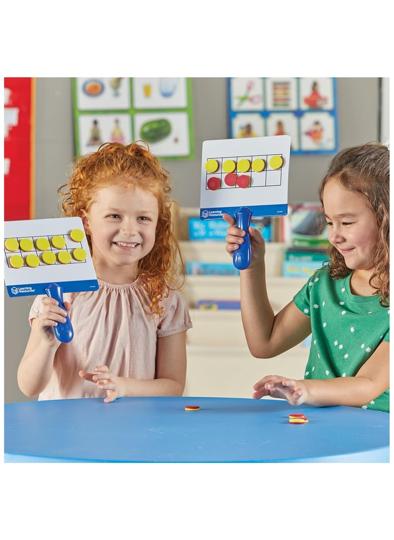 Learning Resources 104pcs Magnetic Ten Frame Answer Boards for Kids  - Image 3