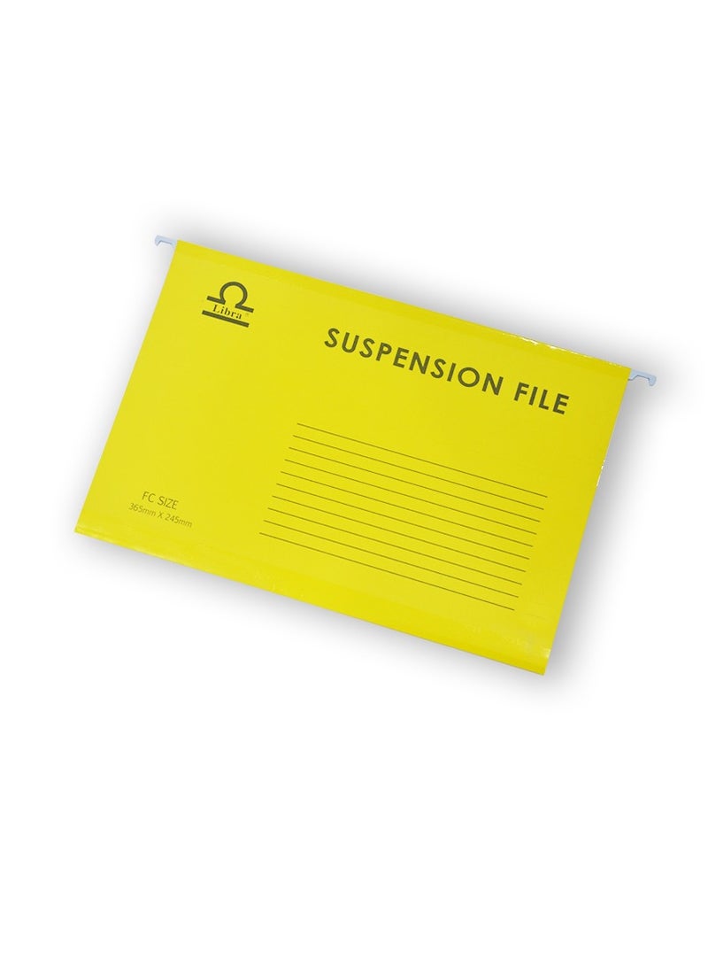 Libra Foolscap Suspension File 230gsm Yellow, 50pcs - Image 2