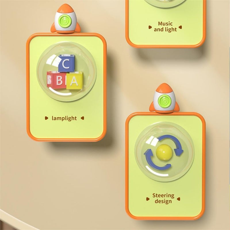 Children's Small Speakers, Children's Music Players, Steering Wheel Model, Simulated Driving Controller with Music, Interactive Play, and Safety Features - Image 5