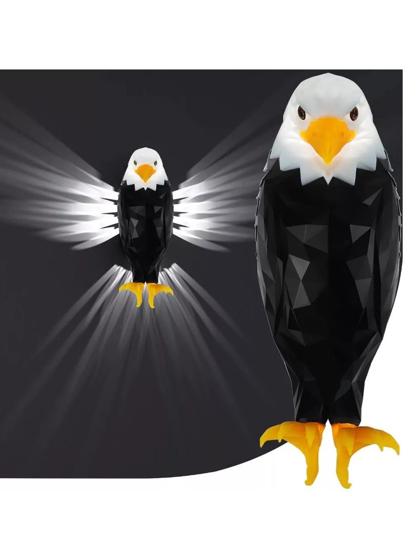 Magnetic LED Wall-Mounted Eagle Night Light – Remote Control, USB Rechargeable, Battery Powered, Decorative Mood Light for Kids, Indoor & Office Décor - Image 2