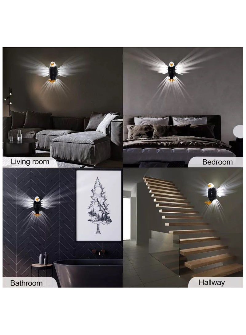 Magnetic LED Wall-Mounted Eagle Night Light – Remote Control, USB Rechargeable, Battery Powered, Decorative Mood Light for Kids, Indoor & Office Décor - Image 5