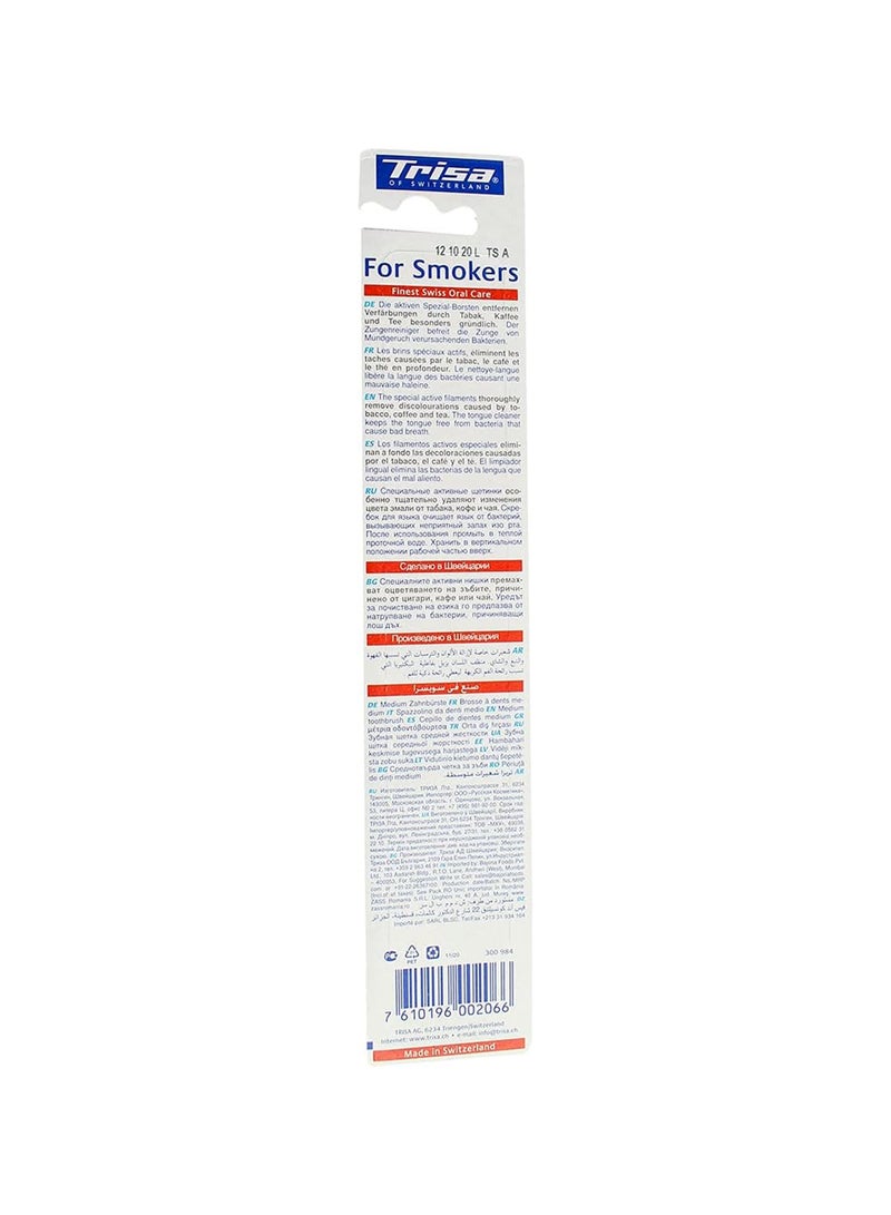 TRISA Smokers Toothbrush Medium 1Pc - Image 2