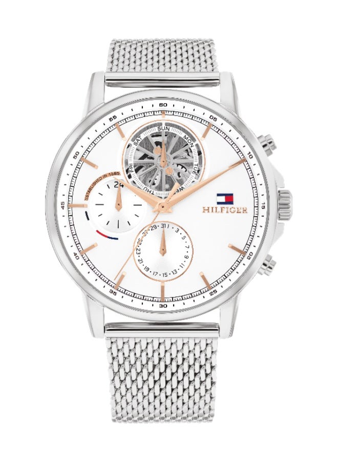 TOMMY HILFIGER ساعة تومى هيلفيغر التناظرية للرجال بحالة بيضاء - 1710682 - Image 1