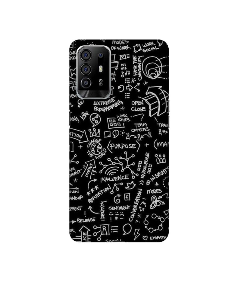 Casotec Formulas Design 3D Printed Hard Back Case Cover for Oppo F19 Pro Plus 5G - Image 1