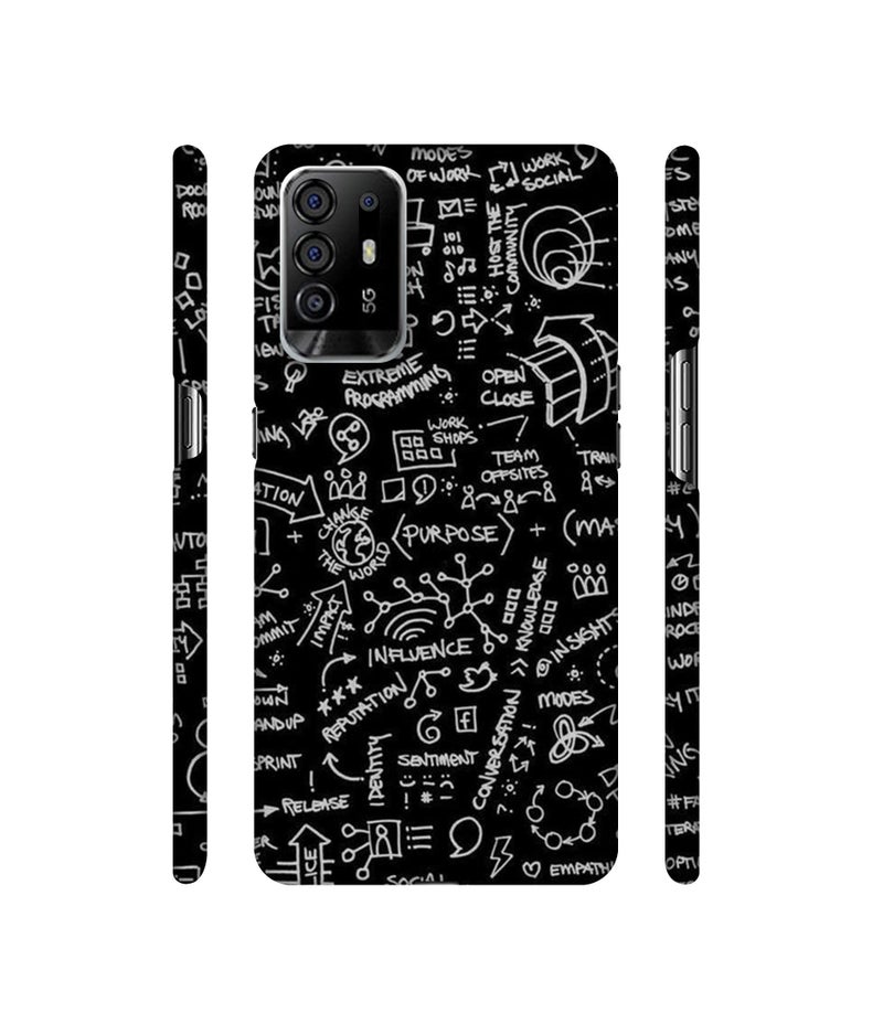 Casotec Formulas Design 3D Printed Hard Back Case Cover for Oppo F19 Pro Plus 5G - Image 2