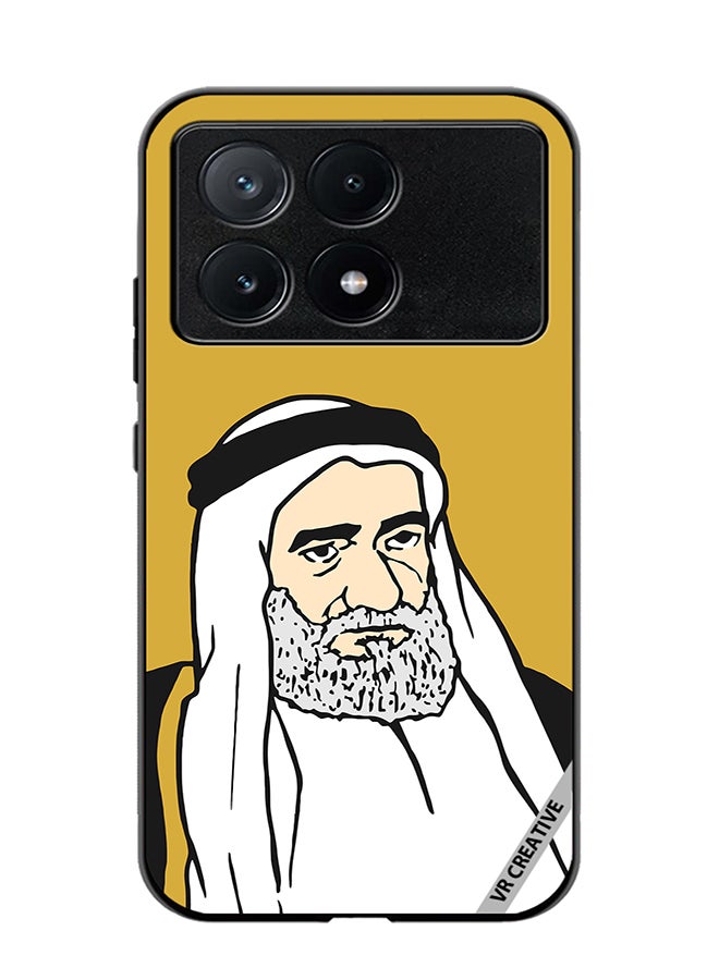 VR CREATIVE Protective Case Cover For Xiaomi Poco X6 Pro Sheikh Mohammed Bin Hamad Al Sharqi Design Multicolour - Image 1
