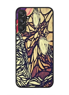 Stylizedd Rugged Black Edge case for Samsung Galaxy M34 5G, Custom Slim fit Flexible Anti Drop Thin Phone Case Cover - Wise Graffitti  - Image 1
